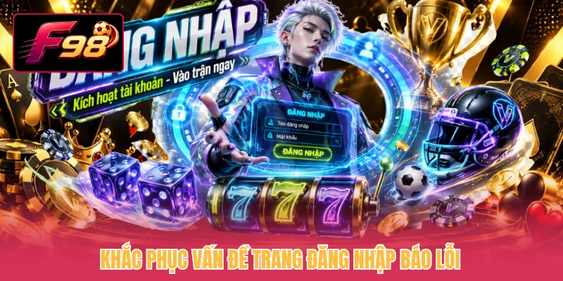 Khắc phục vấn đề trang đăng nhập báo lỗi