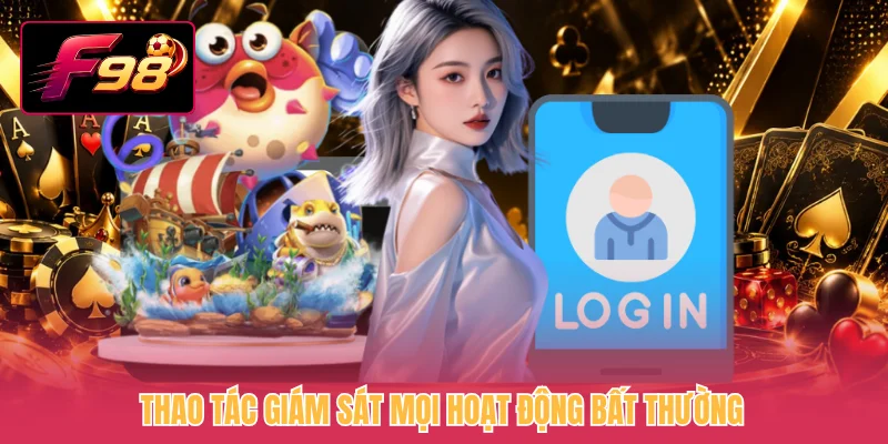 Thao tác giám sát mọi hoạt động bất thường
